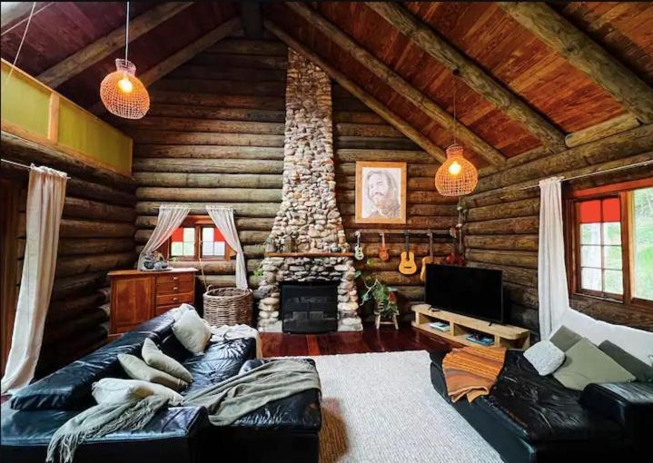 Coromandel Secluded Log Cabin Retreat Hikuai Dış mekan fotoğraf